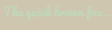 Image with Font Color BED9B9 and Background Color CFC6B0
